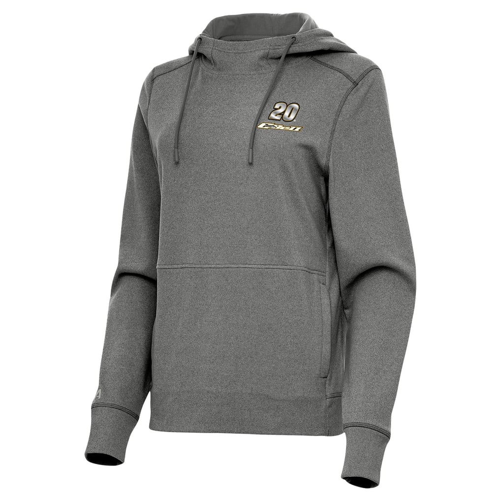  Christopher Bell Antigua Women's Justice Pullover Hoodie - Heather Black